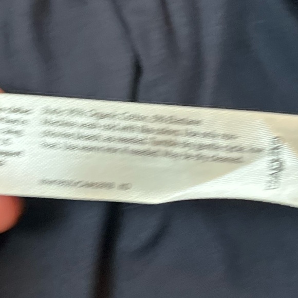 Eileen Fisher Navy Elastic Waist Twill Pants Size Large - Picture 3 of 6